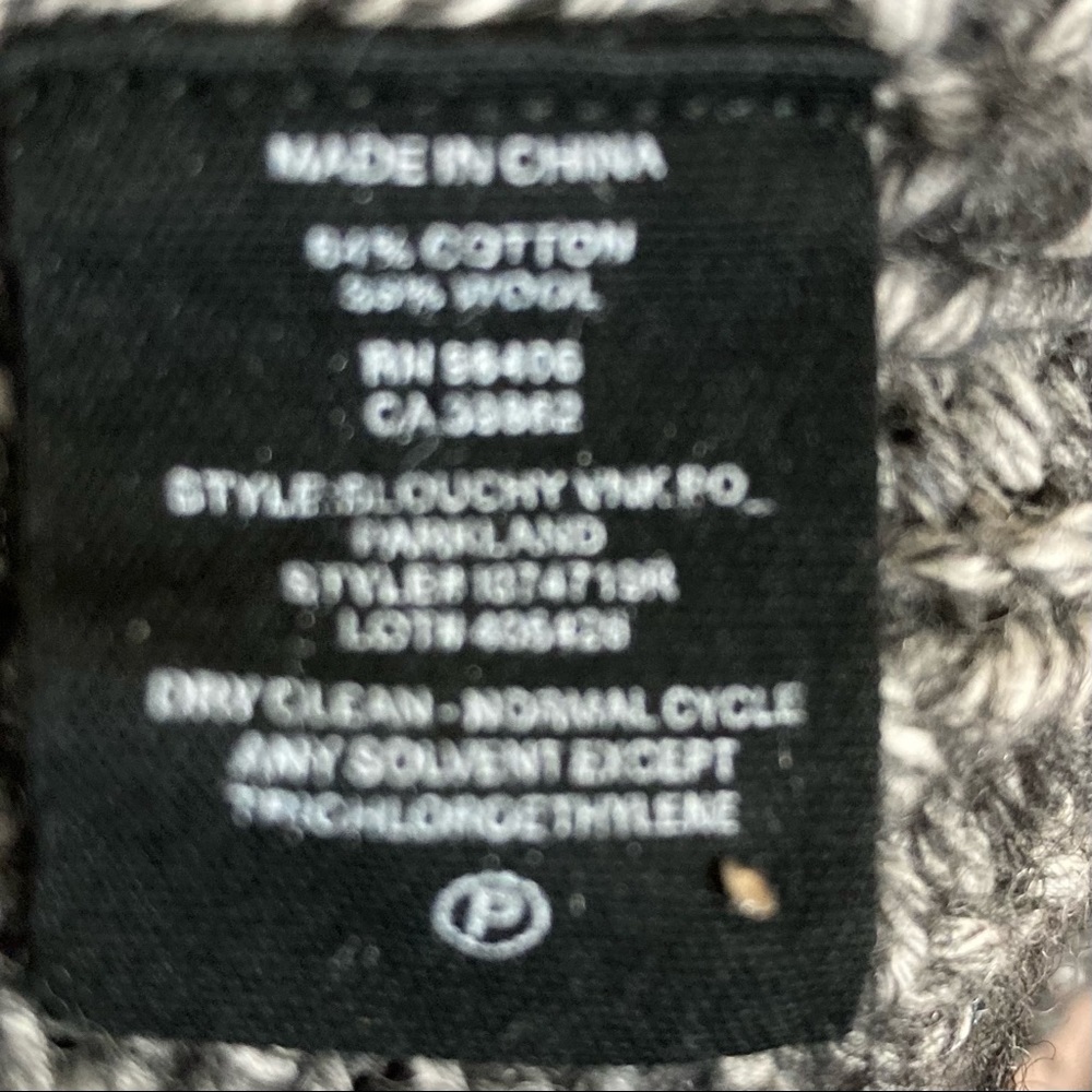 THEORY Parkland Slouchy Cotton & Wool Sweater In Lead Melange Size S - Picture 10 of 10
